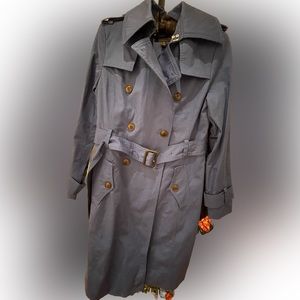 Banana Republic Essential Trench Coat  Color; royal blue  Size: Extra Small NEW